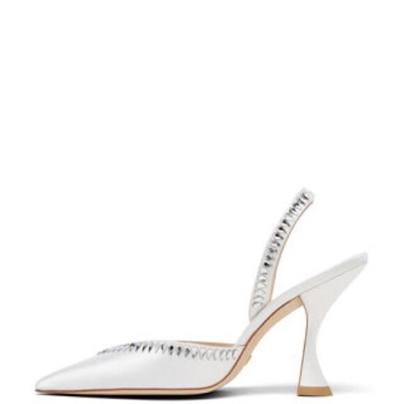 Stuart Weitzman
crystal-embellished slingback 110mm pumps - Picture 2 of 11